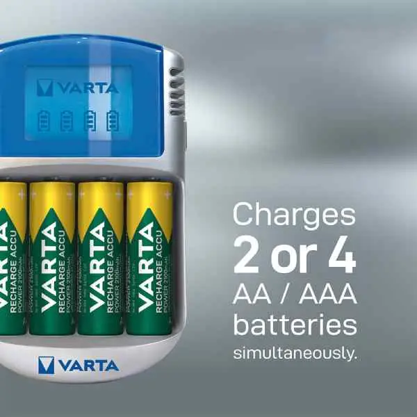 مشخصات شارژر باتری وارتا مدل LCD بدون باتری با باتری