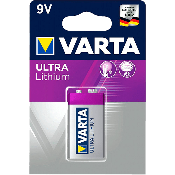 خرید باتری کتابی لیتیومی وارتا ultra lithium 9v