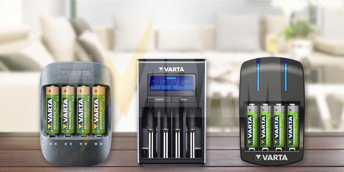 خرید انواع باتری شارژی به همراه شارژر باتری وارتا