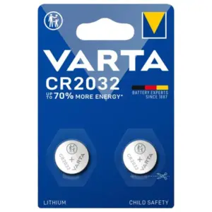 باتری سکه ای CR2032 وارتا بسته دو عددی