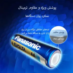 باتری قلمی پاناسونیک مدل Evolta بسته 2 عددی